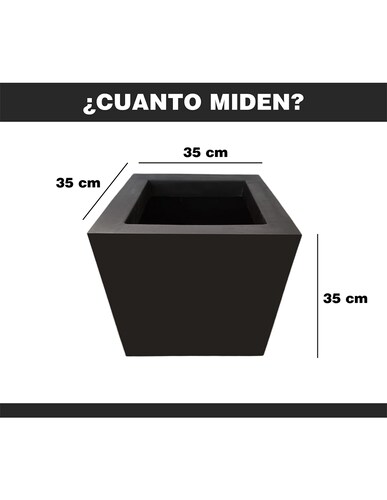 Maceta Minimalista Cubo Mejor Que Fibra De Vidrio