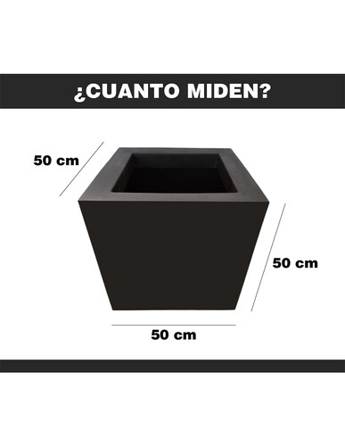 Maceta Minimalista Cubo Mejor Que Fibra De Vidrio