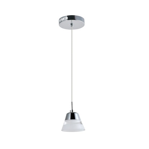 Candil LED Cone sencillo 5 W Color Cromo Marca Leon Iluminacion
