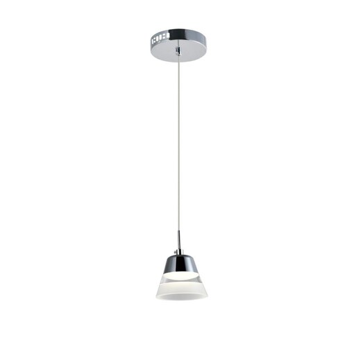 Candil LED Cone sencillo 5 W Color Cromo Marca Leon Iluminacion