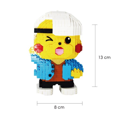 Rompe Cabezas 3D Pikachu coon Gorra Blanca