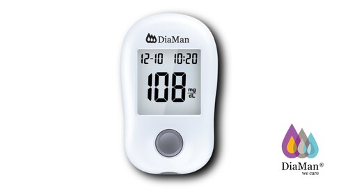 Glucometro DiaMan Mini + 50 tiras reactivas + 10 lancetas