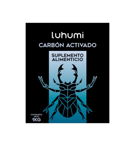 Carbón Activado Suplemento Superfood Luhumi Polvo 1kg