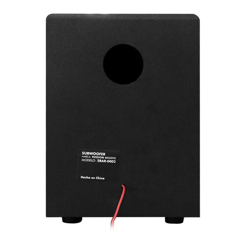 BARRA DE SONIDO CON SUBWOOFER FUSSION SBAR-0002 NEGRO ENDY2**