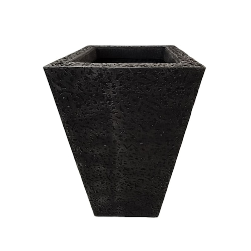Maceta Minimalista Negro Piramidal Mejor Que Fibra De Vidrio