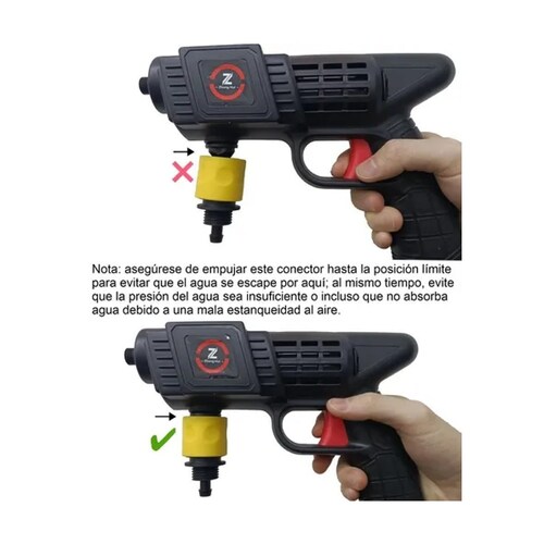 Pistola De Lavado De Coche Inalámbrico Alta Presión 2 Pilas