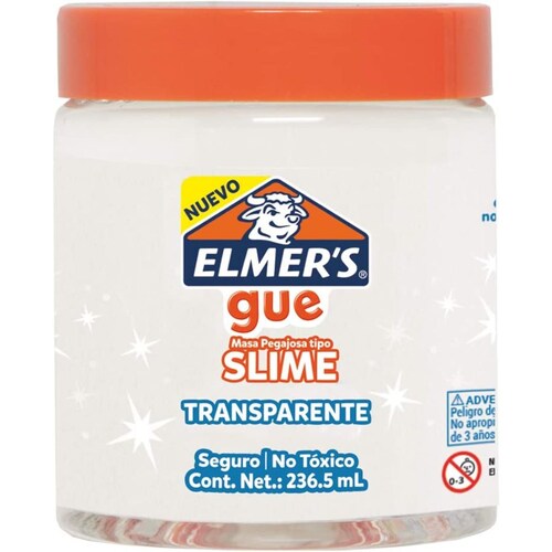 Slime Glassy Clear, Elmer's Gue Pre Made Slime, ideal para mezclar en complementos, 1 unidad