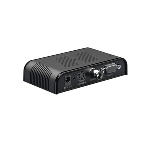 Convertidor de S-VIDEO, BNC (CVBS), VGA a VGA 
