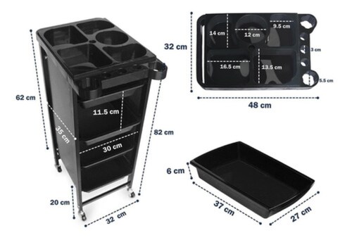 Mueble Para Estetica Salón De Belleza Carrito Ruedas