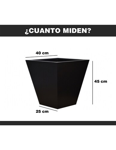 Maceta Minimalista Piramidal Mejor Que Fibra De Vidrio