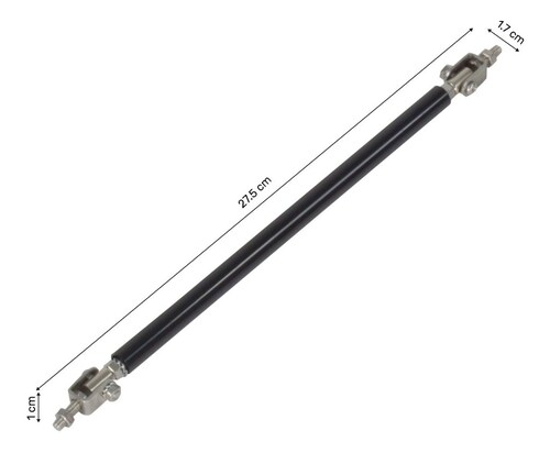 Kit Lip Universal Tipo Fibra Carbono + 2 Sujetadores Lip Negro