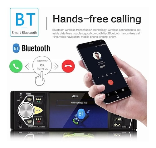 Auto Estéreo 4.1 Pantalla 1 Din Bluetooth Usb Sd Fm + Camara.