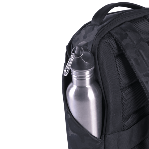 LUCKMAN Mochila para Laptop hasta 15.6 Pulgadas, Moderna Antirrobo, Múltiples Compartimentos, Backpack Hombre Ejecutiva, Escolar de Viaje, Funcional Resistente, Repelente al Agua - Mateo, Negro Militar