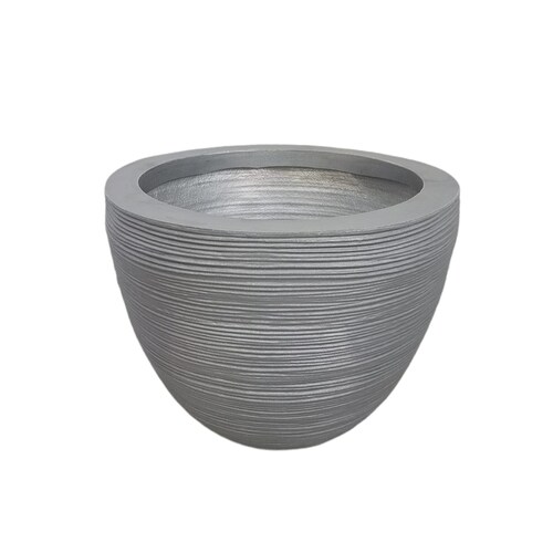 Maceta Minimalista Gris Cilíndrico Mejor Que Fibra De Vidrio