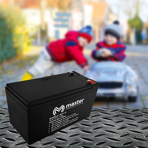 Bateria Sellada de 12 Voltios Acumulador Compatible con Vehiculos Infantiles Sillas de Ruedas Motos Lamparas Patines / Master / WP7-12