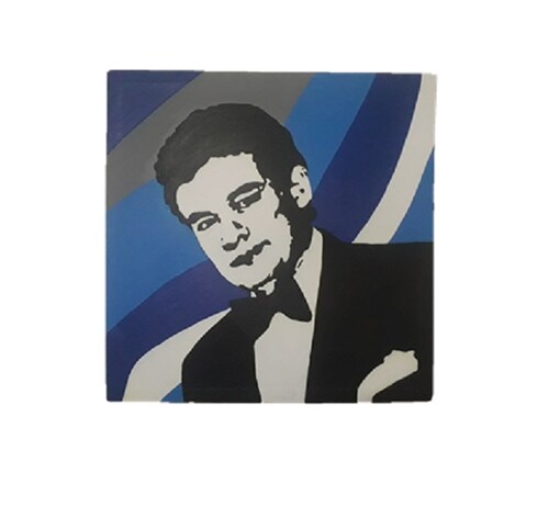 Cuadro decorativo pintado a mano Galería Oneris José José 90x90