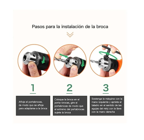 Kit Taladro Rotomartillo 1/2 Prof 650w Estuche Y Accesorios