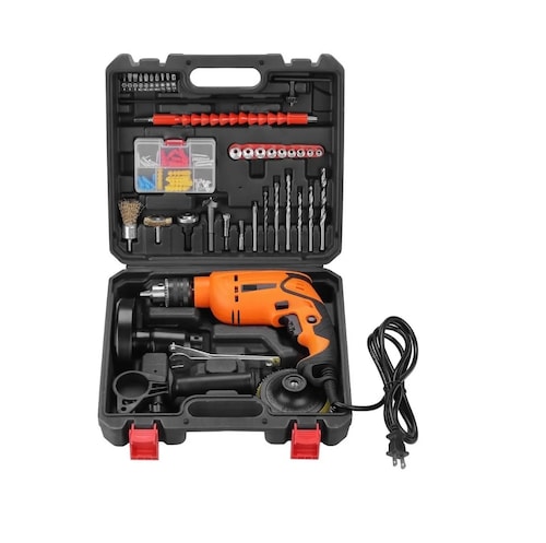 Kit Taladro Rotomartillo 1/2 Prof 650w Estuche Y Accesorios