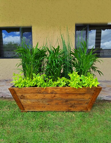 Maceta De Madera Tipo Jardinera Jumbo