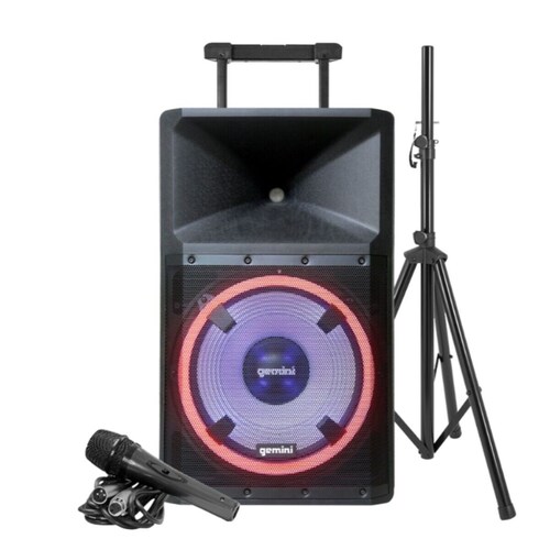 Bafle Activo GEMINI GSP-L2200PK 15"/2200W PMPO/TWS/BT