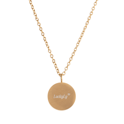 LuckyLy Collar para Mujer con Dije de Ojo Turco Protector , Cadena de Acero Inoxidable Mujer con Baño de Oro 18k y Zirconia Cúbica - Modelo Fara