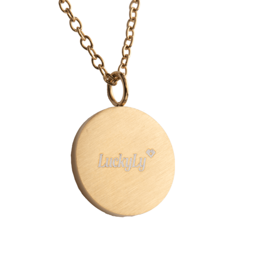 LuckyLy Collar para Mujer con Dije de Ojo Turco Protector , Cadena de Acero Inoxidable Mujer con Baño de Oro 18k y Zirconia Cúbica - Modelo Fara