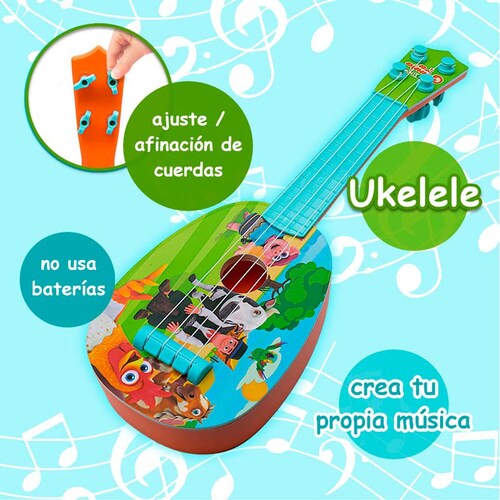 Juguete Mini Ukelele La granja de Zeneon de dibujos animados