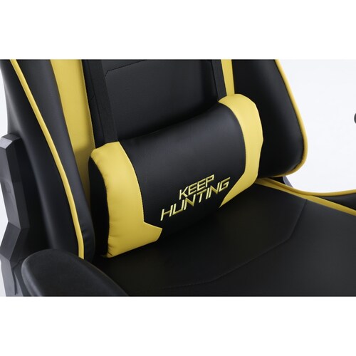 SILLA GAMER OCELOT/COLOR AMARILLA CON NEGRO
