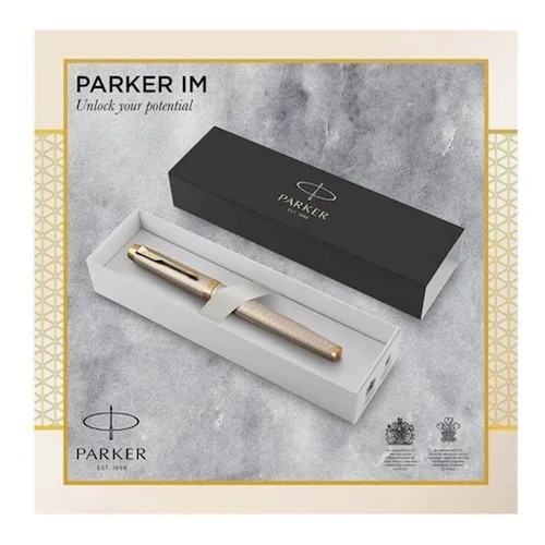 Parker Im Roller, Punto Fino, Plata/premium Silver Golden