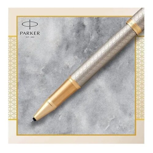 Parker Im Roller, Punto Fino, Plata/premium Silver Golden
