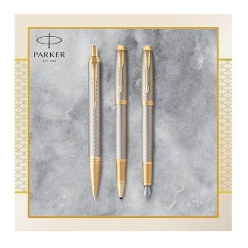 Parker Im Roller, Punto Fino, Plata/premium Silver Golden