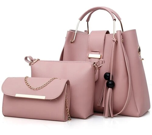 Set 3 Bolsas Bandolera Mujer Cosmetiquera Cartera