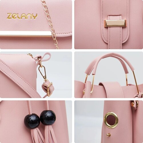 Set 3 Bolsas Bandolera Mujer Cosmetiquera Cartera