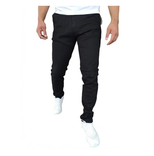 Pantalón Skinny de Mezclilla Stretch Para Hombre John Silver