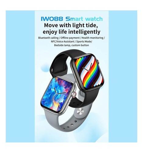 Smartwatch Reloj Inteligente Iwo 88 Series 8 Full Touch Nfc FRALUGIO.