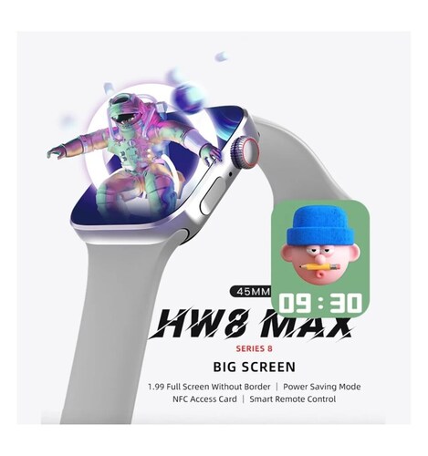 Smartwatch Reloj Inteligente Hw8 Max NFC Serie 8 Fralugio
