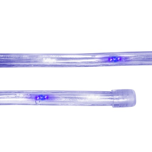 Manguera Decorativa Luz Led Mixta Azul/Blanco Uso Exterior/Interior Cable Recubierto Gel 10 m
