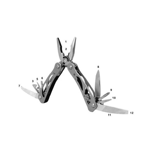 Multiherramienta C/12 Usos Mango Aluminio C/Funda Wallis.