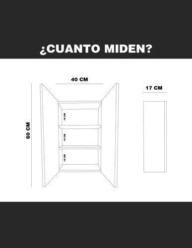 Mueble Flotante Para Baño Moderno 40 X 60 Cm LOMBARDIA