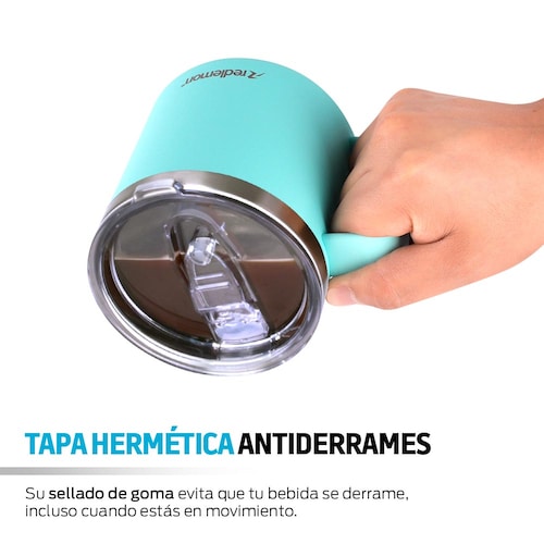 Termo para Café de Acero Inoxidable Taza con Tapa Hermética 400 ml
