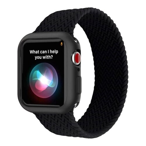 Correa Tejida Elástica + Carcasa Compatible Con Apple Watch.