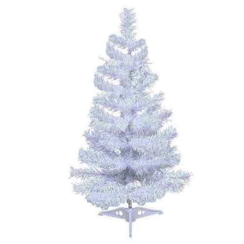 Arbol de Navidad Artificial Mini Blanco Decoración de Mesa Alto 60 cm Kyuden Home