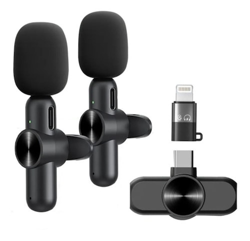 Par de Microfonos Dsh-01 Inalambrico Negros