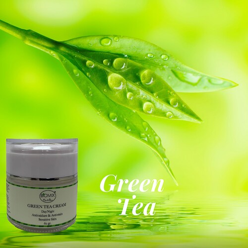 Crema Hidratante De Té Verde y Colágeno para Día Y Noche Piel Sensible 60gr