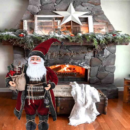 Figura decoración navideña Santa Claus rojo grande 60 cm Belly Kyuden Home
