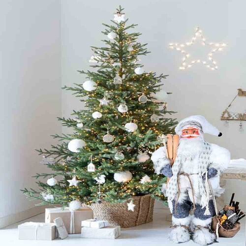 Figura decoración navideña Santa Claus blanco 60 cm Snowy Kyuden Home