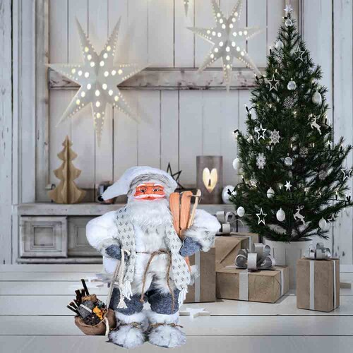 Figura decoración navideña Santa Claus blanco 60 cm Snowy Kyuden Home