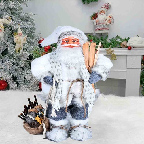 Figura decoración navideña Santa Claus blanco 60 cm Snowy Kyuden Home