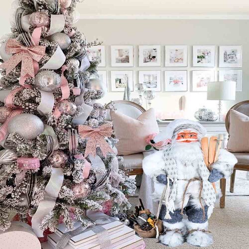 Figura decoración navideña Santa Claus blanco 60 cm Snowy Kyuden Home