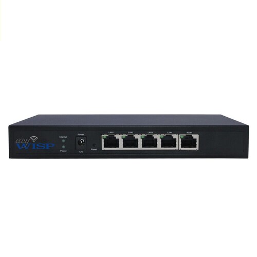 Administrador (CRM) de red WISP, controla, bloquea a los usuarios, 4 puertos LAN 10/100 Mbps 